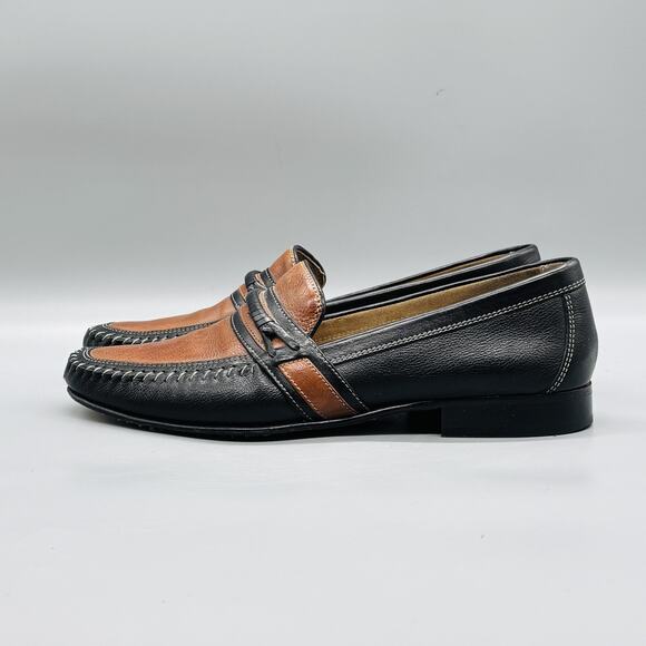 Florsheim Imperial Shoes Mens 9.5 Black Brown Leather Loafers Slip On Dress main image 10